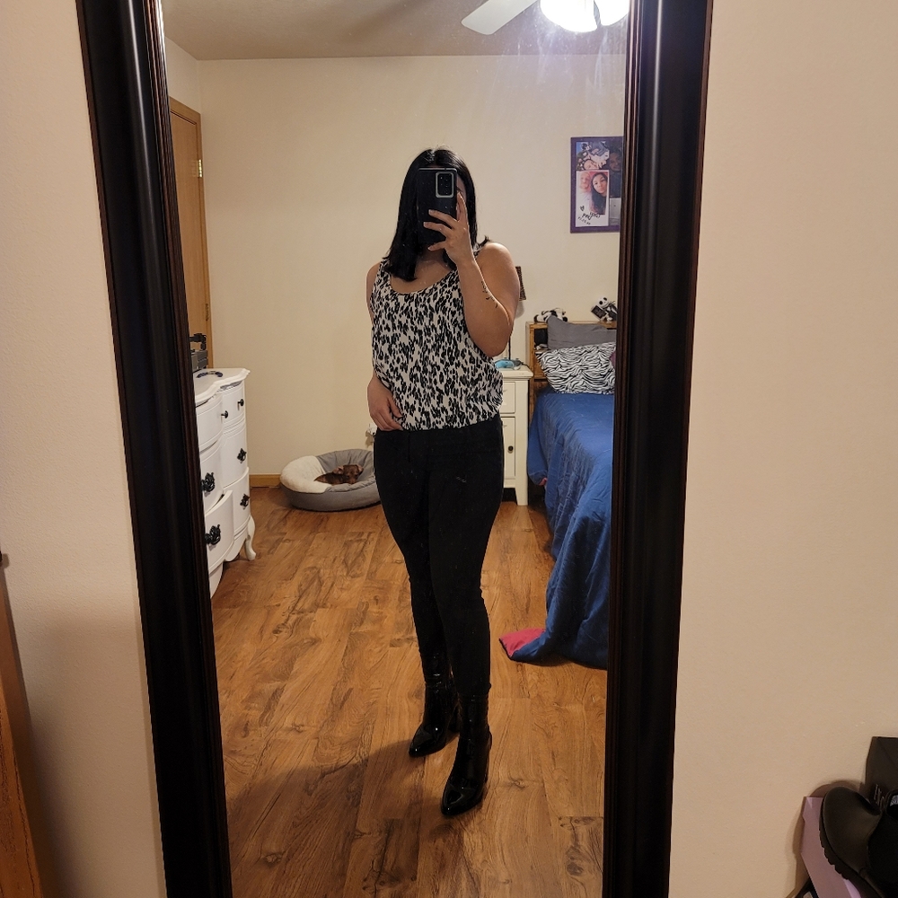 Animal print top